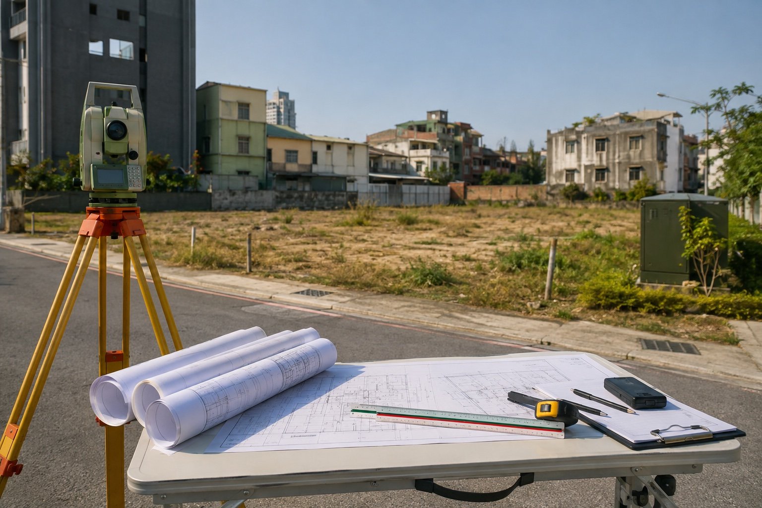 高雄建地現場測量與開發條件評估